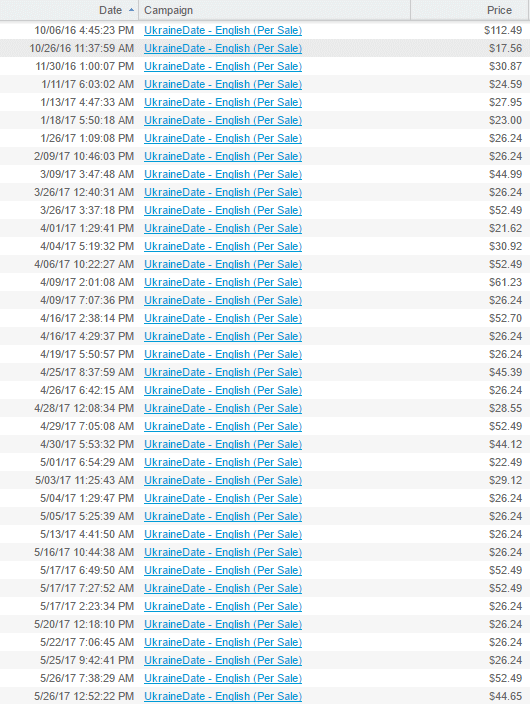 Screenshot of Kyle's earnings