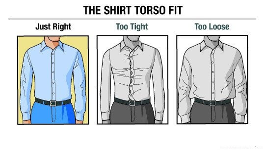 how to choose the right size for the shirt torso