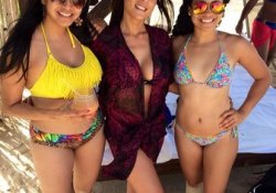 Three Punca Cana Women in bikini